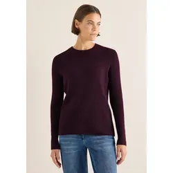 CECIL Strickpullover für Damen, Gr. M, eggplant rot von CECIL