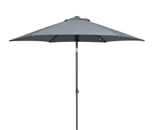 Primaster Sonnenschirm Florida anthrazit, Ø 250 cm - Sonnenschirm mit einem Durchmesser von 250 cm, UV-Schutz und wetterfestem Material – ideal für Garten und Terrasse.