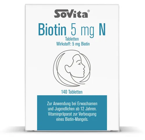Sovita Biotin 5 mg N Tabletten 140 St