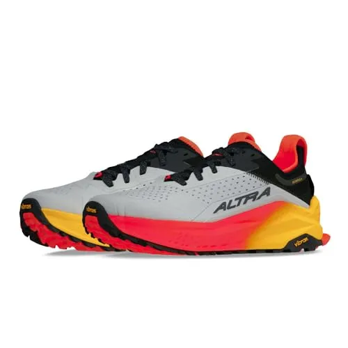 Altra Olympus 6 Herren Laufschuhe - Gris/argent - 45 - Laufschuhe für Herren, ideal für lange Trailruns mit intensiven Komfort durch die innovative Dämpfung.