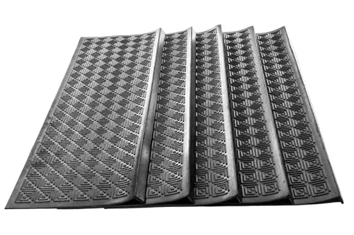 Jet-Line® Stufenmatte FREDERIKE - 5 Stück, rutschsicher, 25 x 89 cm, schwarz - Stufenmatten für außen, rutschfest mit Anti-Rutsch Noppen. Ideal für sichere Treppen und witterungsbeständig, perfekt für Familie und Haustiere.