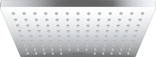 hansgrohe Vernis Shape Kopfbrause 1 jet LowPressure 26096000 - Kopfbrausen für niedrigen Wasserdruck: ideal ab 0,4 bar, flexibel an Wand oder Decke montierbar, chromfarbene Badarmatur