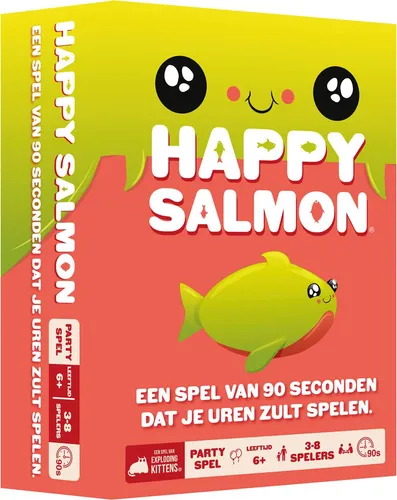 NL - Asmodee Kartenspiel Happy Salmon Partyspiel für Kinder und Erwachsene