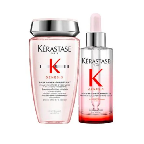 Kérastase Genesis Set Shampoo Serum zur Haarpflege - Pflege-Set für alle Haartypen, bestehend aus Shampoo und Serum. Ideal zur Unterstützung der Haarpflege und für gesund aussehendes Haar. Mit geprüfter Qualität für optimale Ergebnisse.