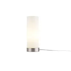 KHG Tischlampe aus Glas, silber - Elegante Beleuchtung für Ihr Zuhause - Tischlampe aus Glas in Silber, ideal für gemütliches Licht. Hochwertige Materialien und Verarbeitung, inklusive Kippschalter. Perfekt für stilvolle Akzente in Ihrem Wohnraum.