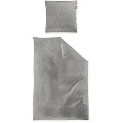 Irisette Bettwäsche Mink 8835, 3-teilig, kuschelige Winterbettwäsche in Silber - Bettwäsche-Set aus 100% Baumwolle, besonders weich und warm für kalte Nächte. Mit Reißverschluss für einfachen Bezug, ideal für gemütliche Winterabende.