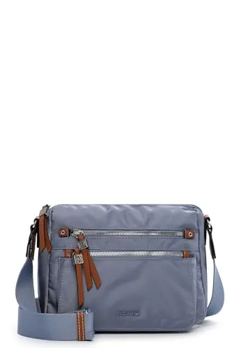 Emily & Noah Umhängetasche E&N Esther 65140 – Stilvolle Damen Handtasche in crystal blue - Elegante Umhängetasche aus leichtem Nylon, ideal für den täglichen Einsatz. Mit verstellbarem Riemen und mehreren Fächern für optimale Organisation. Maße: 26 x 21 x 10 cm.