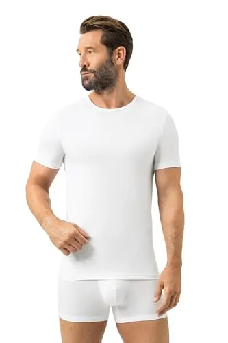 Mey Dry Cotton Crew-Neck Shirt 6XL Herren – Weiß - Herrenunterhemden mit feuchtigkeitsregulierendem Mikrofaser-Material für den ganzen Tag frisch und trocken. Ideal für Alltag und Sport, mit hervorragender Passform und Pflegeleichtigkeit.