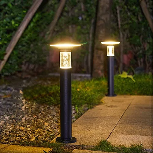 Arnusa LED Außen-Stehlampe Solar Sockelleuchte 55 cm - Hochwertige Gartenlampe mit Farbsteuerung und 360 lm Lichtstrom, ideal für den Außenbereich. Genießen Sie flexible Lichtfarben und automatisches Ein- und Ausschalten dank Dämmerungssensor.
