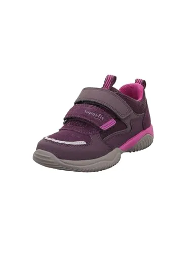 Superfit Mädchen Storm Sneaker, Lila Pink 8500, 39 EU Schmal - Sneaker mit flexibler Laufsohle und atmungsaktivem Textil-Innenmaterial, ideal für aktive Mädchen.