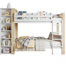 Stilvora Etagenbett Weiß, 90x200 cm, für Kinderzimmer - Optimale Raumnutzung für Kinderzimmer mit wenig Platz: Das Etagenbett bietet zusätzlichen Stauraum und eine stabile Konstruktion. Ideal für einen geordneten Alltag und mehr nutzbare Fläche.