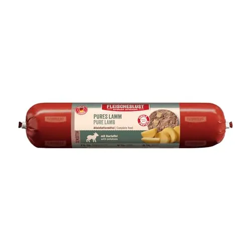 Fleischeslust Pures Lamm mit Kartoffel Sensitiv Wurst (1 x 800 Gramm)