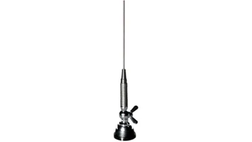 Albrecht Antenne MGA 108-550 DV-S 6245 - Mobilantenne für Funkgeräte, aus rostfreiem Edelstahl für optimale Langlebigkeit und Leistung. Ideal für den Einsatz auf dem Dach.