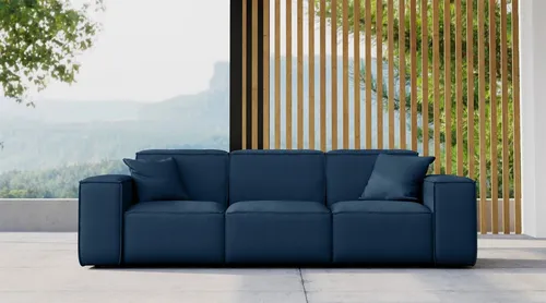 Fun Möbel Loungesofa Gartensofa Sofa 3-Sitzer SUMMER, Pflegeleichter und wetterfester Bezug, inkl. 2 Zierkissen