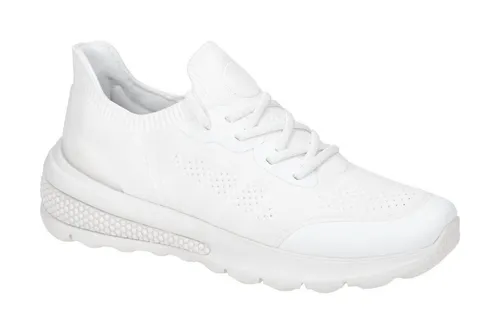 Geox D Spherica Actif A Damen Sneaker, weiss - Sneaker low mit atmungsaktivem Obermaterial und gepolsterter Innensohle für höchsten Tragekomfort - perfekt für den Alltag!