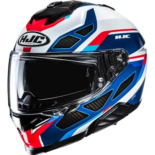 HJC i71 Zest Helm 2XL, schwarz-carbon-rot-blau in weiß von HJC Helmets