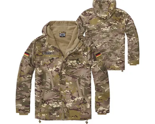 BWuM Windbreaker BWuM Tactical Windbreaker Zipper Fleece + Patch & Flaggen