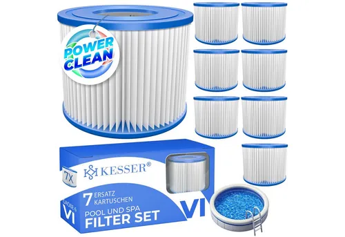 KESSER Pool-Filterkartusche, Zubehör für SPA & Whirlpools, Poolfilter Ersatz Filter Kartuschen
