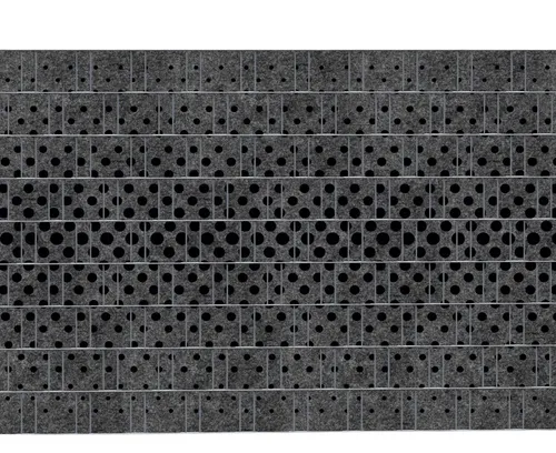 zaunzu Sichtschutzstreifen TUPFEN - Bedruckter Sichtschutz 2,5m x 1,8m, (1 Rolle, Motivdruck Sichtschutzstreifen), Einfarbiger Druck für Doppelstabgitter