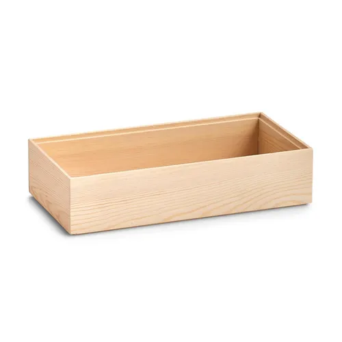 Zeller Ordnungsbox Holzkiste Aufbewahrung Büro Haushalt 30x15x7 cm Kiefer 13395