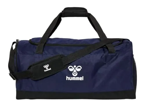hummel Core 2.0 Sports Bag L Marine/Black - Klassische Sporttaschen, modische Design mit Markenlogo und praktische Ausstattung, ideal für Sport und Alltag. Maße: 64 x 33 x 29 cm.