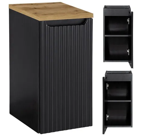 Lomadox Badschrank Badkommode 30 cm breit - Unterschrank fürs Bad in elegantem Design, ideal für kleine Badezimmer mit reduzierter Tiefe. Aus hochwertigem, feuchtigkeitsresistentem Material und ausgestattet mit Softclose-Türen.