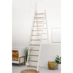 Minka Wangentreppe Flexiblo 300cm max. Geschosshöhe Eiche Weiß