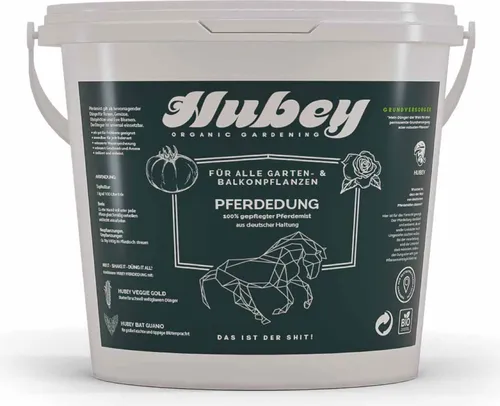 Hubey Pferdemist Naturdünger 3 Kg Universaldünger und Bodenverbesserer Dung