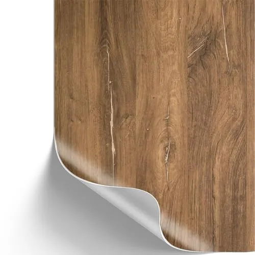 [13,89€/m²] Klebefolie in Holz-Optik inkl. Rakel & E-Book I Selbstklebende Holz Folie für Möbel & Küche - hitzebeständig & abwaschbar I Möbelfolie I Dekofolie (Flagstaff Oak, 3m x 45cm)