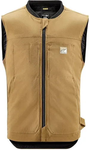 Alpinestars Tech-Air 3 V2 Canvas Airbagweste - Braun - 3XL - Sonstige Motorradbekleidung mit innovativem Airbag-System für maximalen Schutz und Sicherheit bei Unfällen, aktiviert in Millisekunden, ideal für V-Twin-Fahrer und Tourenfahrer.