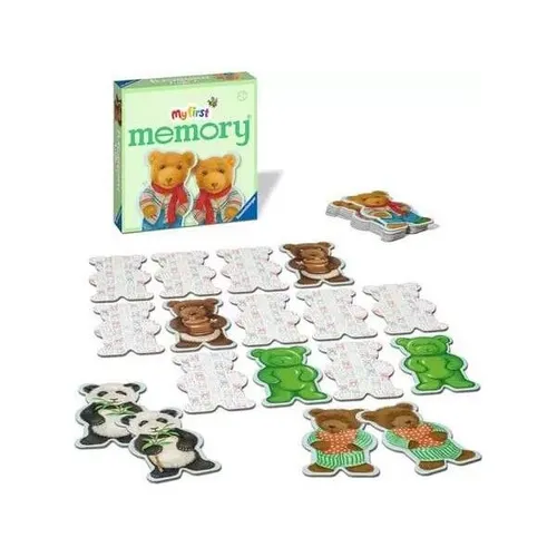 Ravensburger My first memory® Teddy's - 24 Karten für die ganze Familie - Gesellschaftsspiel für 2-99 Jahre, ideal für die frühkindliche Förderung des Gedächtnisses und Spaß für die ganze Familie.
