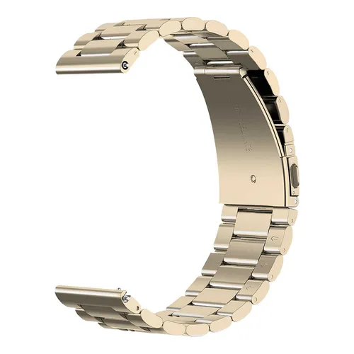 Metallarmband für Universaluhr 20mm, Farbe Weißes Gold