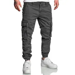 REPUBLIX Cargohose Luke Herren Cargo Jogger Chino Hose Jeans grau W31