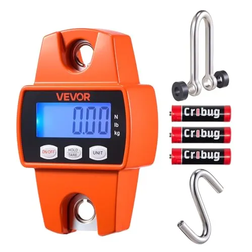VEVOR Kranwaage 300 kg – Digitale Hängewaage mit Aluminiumgehäuse