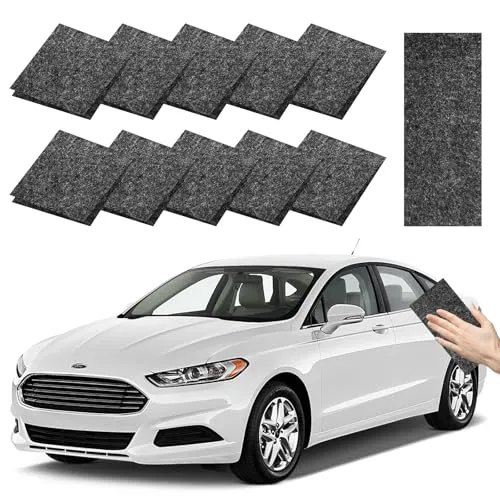 LAIVIYA 10 Stück Nano Sparkle Tuch Auto Kratzer Nano-Kratzerentferner Tücher Nanosparkle Auto Kratzer Cloth Nanosparkle Magic Tuch für Reparatur von Leichten Autoreinigung Kratzfarben Lackpflege