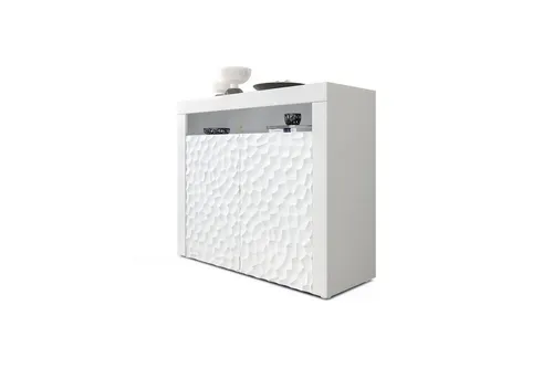 Vladon Sideboard Valencia 3D in weiß von Vladon