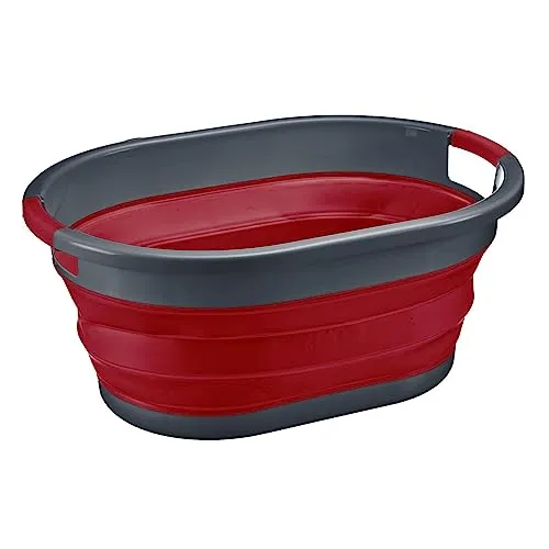 Westmark Wäschekorb – faltbarer Korb für Wäsche, platzsparend und praktisch, Griffe zum Tragen, auch zur Aufbewahrung oder als Organizer, ideal für Tiny Living – 24 Liter