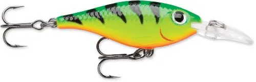 Rapala - Ultra Light Shad Angelköder - Angelzubehör mit Dip Flap - Süßwasser Spinnköder - Lauftiefe 1.2-1.5m - Fischköder 4cm, 3g - Hergestellt in Estland - Firetiger
