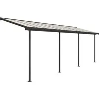 Terrassenüberdachung PALRAM Sierra 670 x 230 cm grau - Markisen & Terrassenüberdachungen - Robuste Metallkonstruktion für optimalen Schutz vor Witterungseinflüssen und angenehmes Outdoor-Erlebnis.