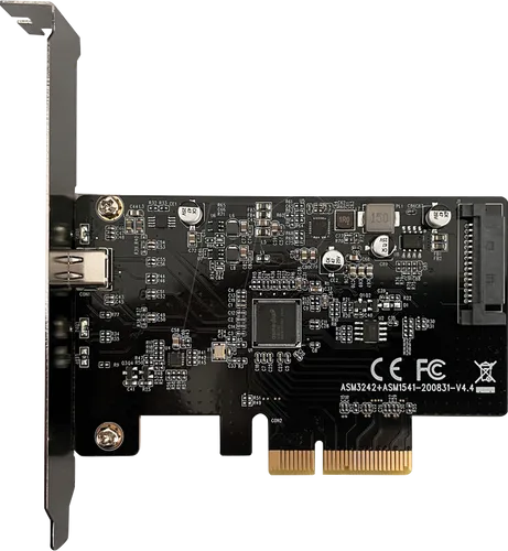 LC-PCI-C-USB32 - PCIe x4 > 1 x intern M.2, 1x extern USB 3.2