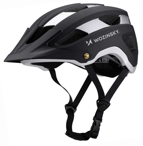 Wozinsky HT-001VCS Fahrradhelm Größe L Schwarz-Silber - Leichter Wozinsky MTB-Fahrradhelm in Größe L mit abnehmbarem Visier. Atmungsaktives Design für hohen Komfort und perfekte Passform beim Radfahren in der Stadt oder auf Trails.