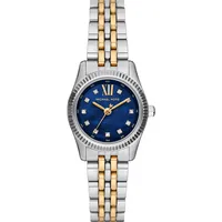 MICHAEL KORS Quarzuhr Damen-Uhren Analog Quarz - Elegante Armbanduhr für Damen mit silbernem Edelstahlgehäuse und wasserdichter Funktion bis 5 bar – ideal für den modernen Alltag.