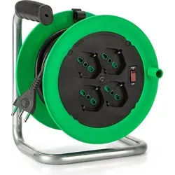 Goobay Fme Kabeltrommel 15.3x1mt 4x2Pt+Sk (15 m, 1 mm²)