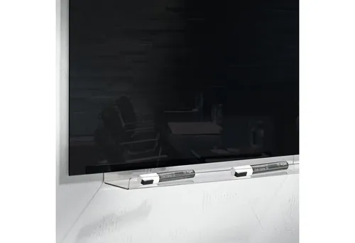 SIGEL GL198 Stifteschale für Boards, 50 cm - Weißwandtafeln im Staffelei-Stil, elegante Acryl-Stifteschale mit breiter Ablagefläche für Ordnung und schnellen Zugriff auf Zubehör.