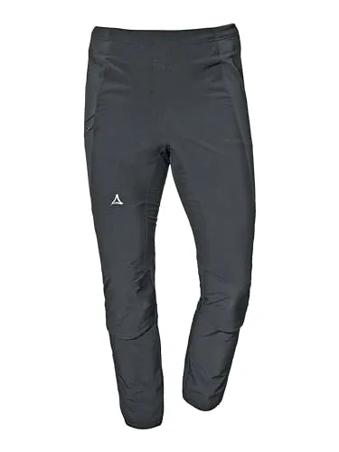 Schöffel Herren Corno Hybrid Hose XXL, schwarz - Hochwertige Hardshellhose aus wetterfestem Softshellmaterial, ideal für Gravel-Abenteuer mit sportlich-schlankem Schnitt.