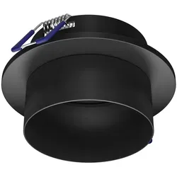 ledscom.de Deckeneinbaurahmen KRON, rund, schwarz matt