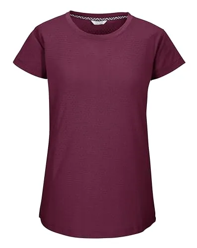 killtec Damen KOS 23 WMN TSHRT Funktions T-Shirt/Tshirt Kurzarm, Beaujolais, 54
