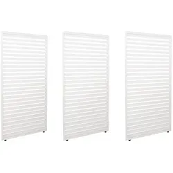 Berlinlodge Paneele Weiß, 271x204x4 cm – Sicht- & Windschutz für Pergolas - 3er-Set feste Paneele zur Aufwertung Ihrer Pergola. Sturmfest bis 100 km/h, bieten effektiven Schutz vor Wind und neugierigen Blicken. Hochwertige Verarbeitung für Langlebigkeit und Stil im Garten.