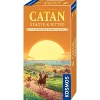 CATAN - Städte & Ritter - Erweiterung für 5-6 Personen - Gesellschaftsspiel für 5-6 Spieler, erlebe spannende Ritterkämpfe und baue deine Stadtmauern gegen die Barbaren auf. Ideal für strategische Herausforderungen!