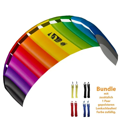 Lenkmatte 2 Leiner Lenkdrachen Matte HQ Symphony Beach 2.2 Rainbow Bundle Drache